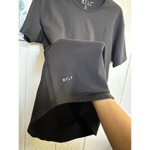 BYLT Premium Basics Mens T-Shirt, Lux Drop-Cut Black Size Medium Soft  Material